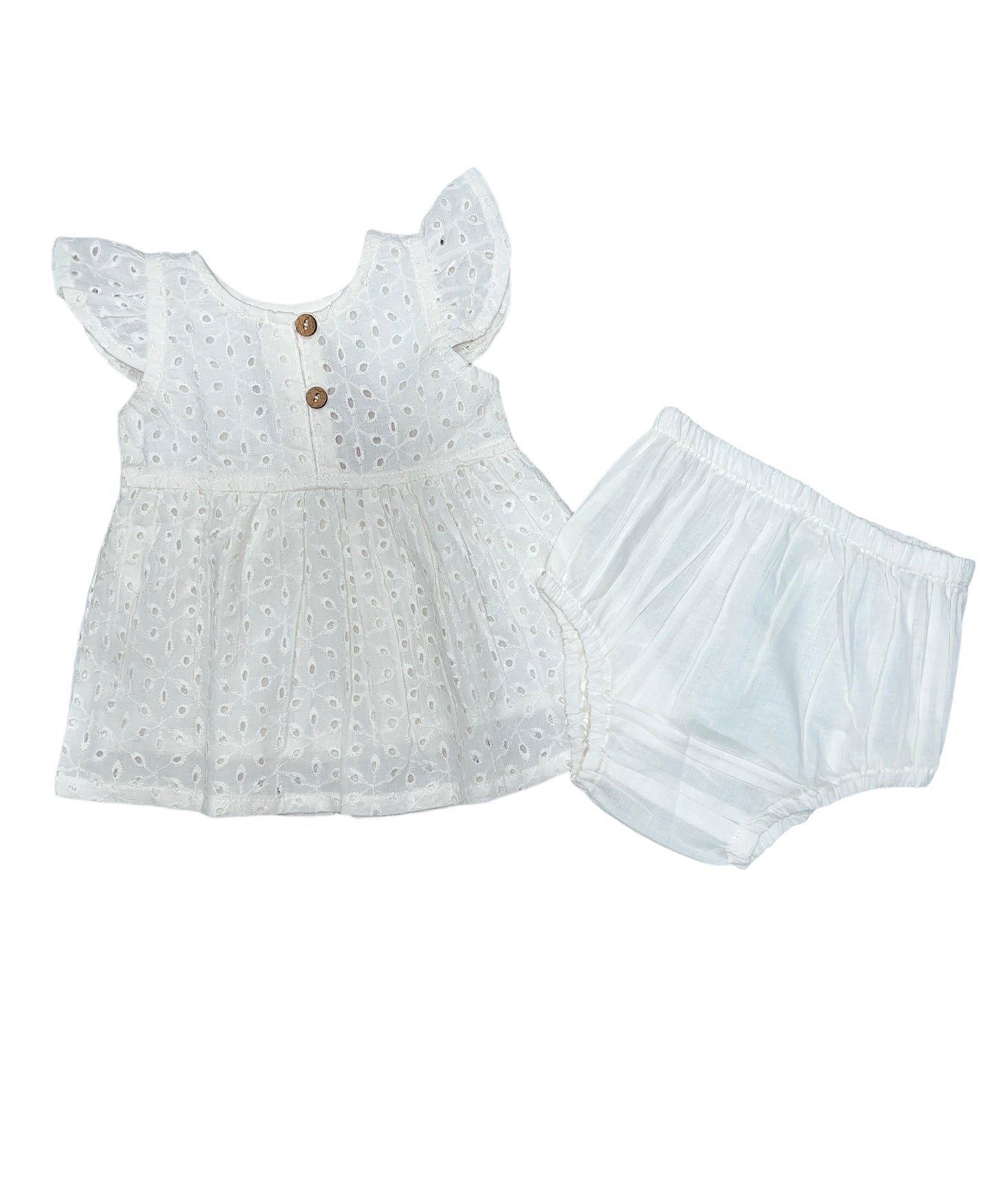 Maribel Cream Bloomer Set
