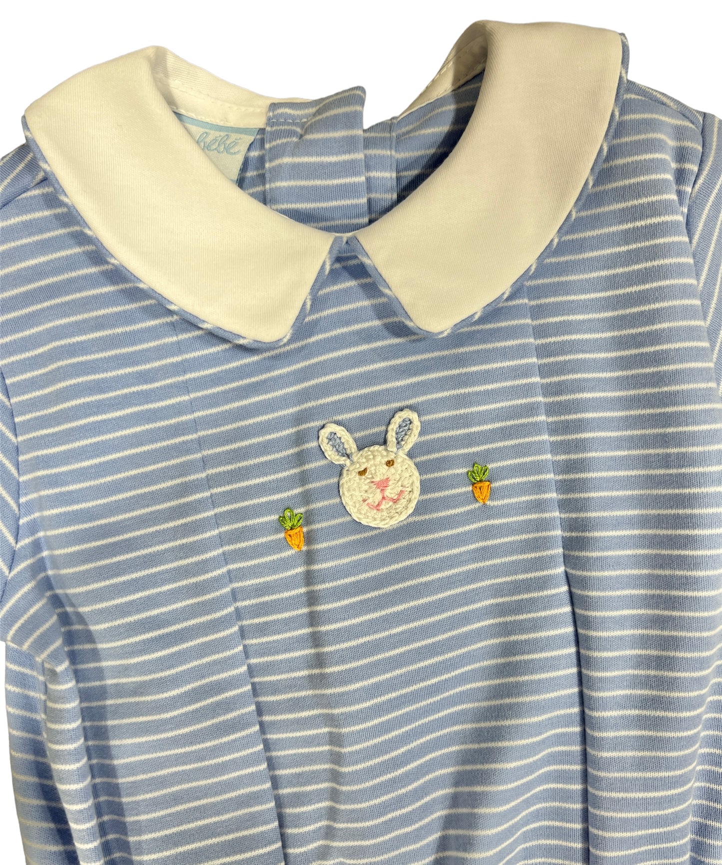 Bunny Blue/White Stripe Knit Bubble