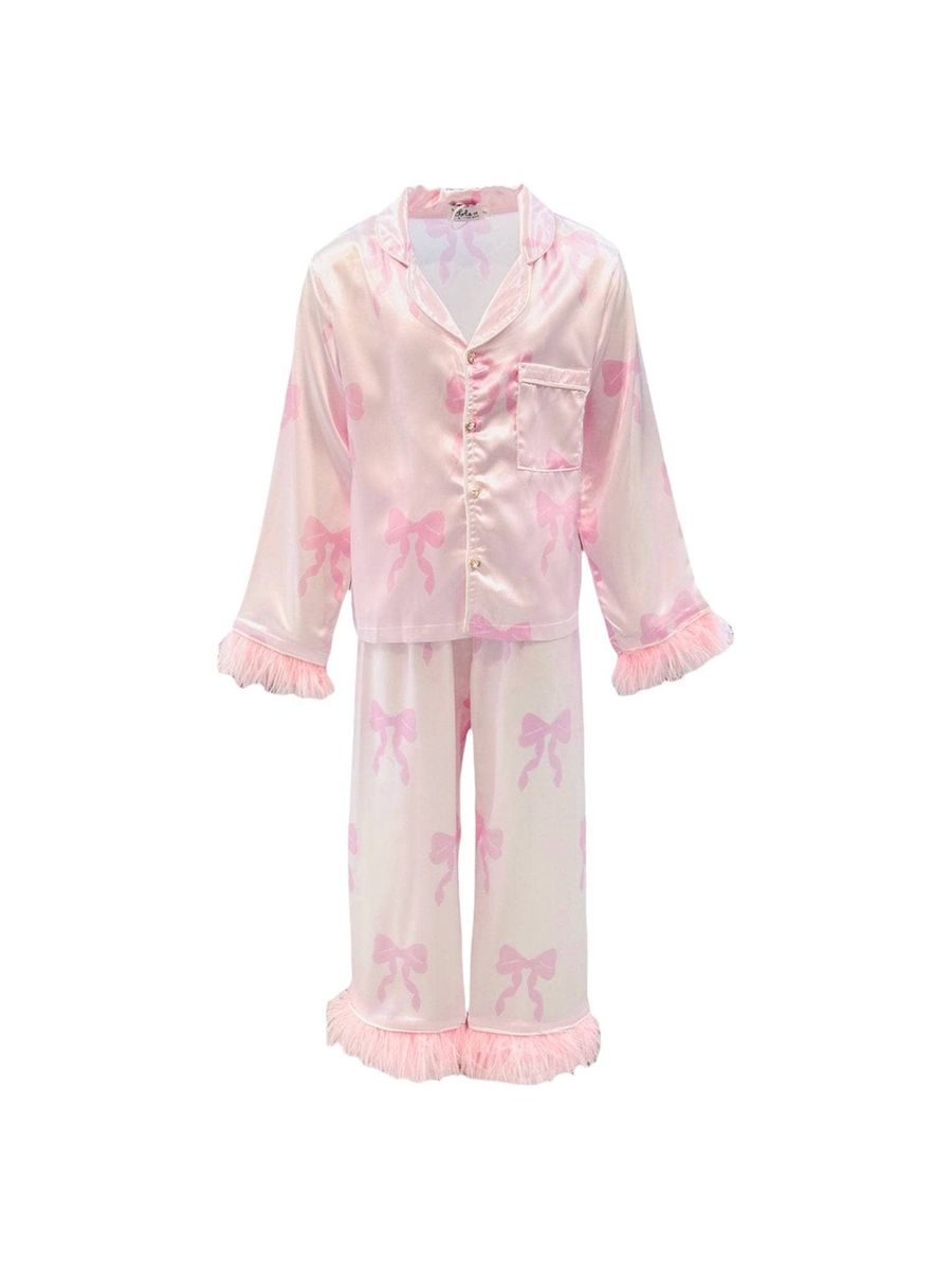 Pretty in Bows Silky Set Pajamas