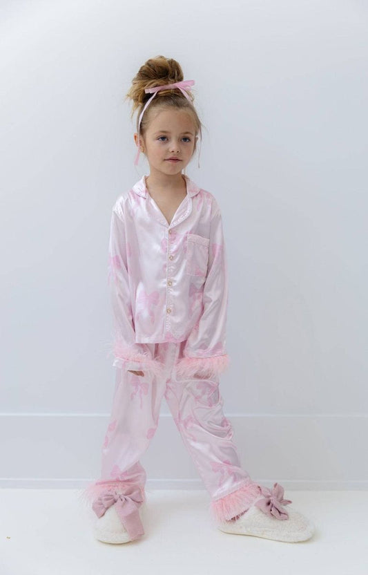 Pretty in Bows Silky Set Pajamas
