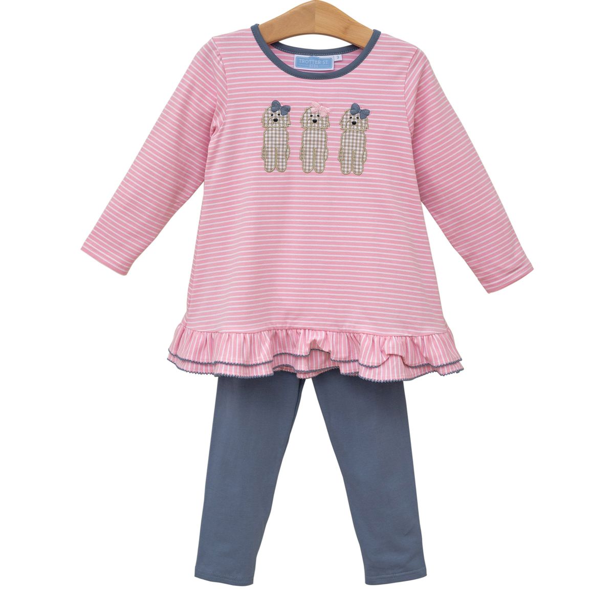 TSK Dog Ruffle Pants Set