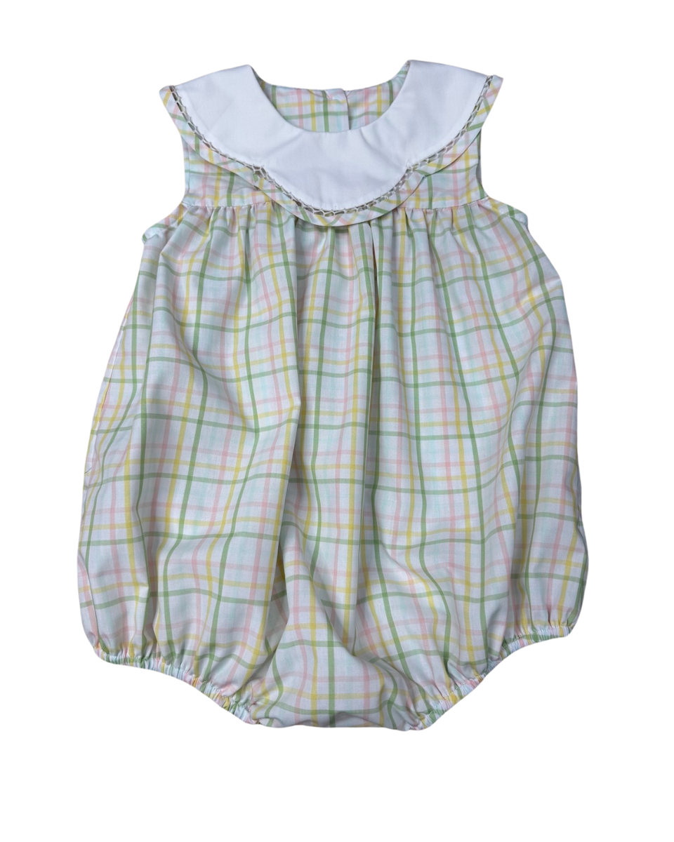 Whimsy Bay Pastel Prep Plaid Scalloped Bubble