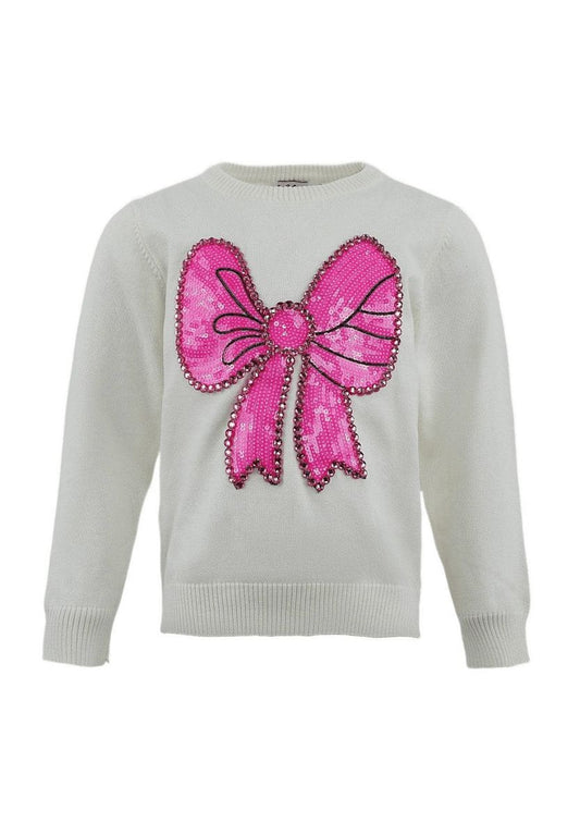 Pinky Big Bow Sweater