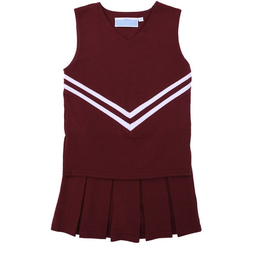 Trotter Street Kids Cheer Uniform Set - Maroon