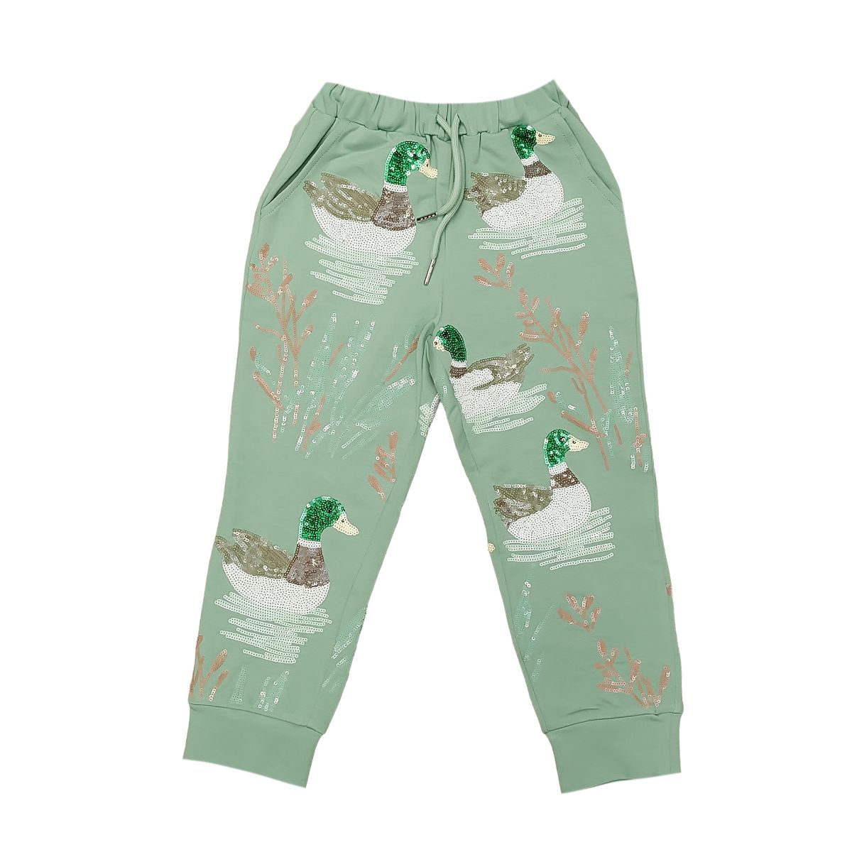 Belle Cher Sequin Marsh Mallard Sweatsuit
