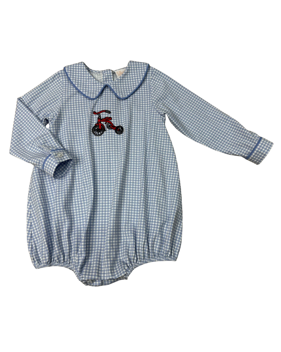 Whimsy Bay Little Red Tricycle Collared Bubble