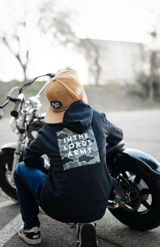 BRVE In the Lord's Army Kids Hoodie - Black