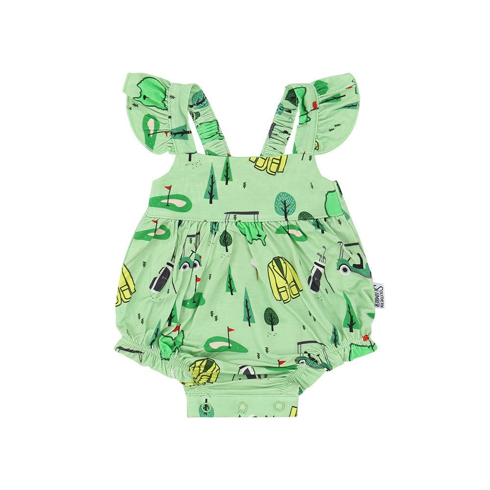 Southern Slumber Golf Bamboo Ruffle Romper