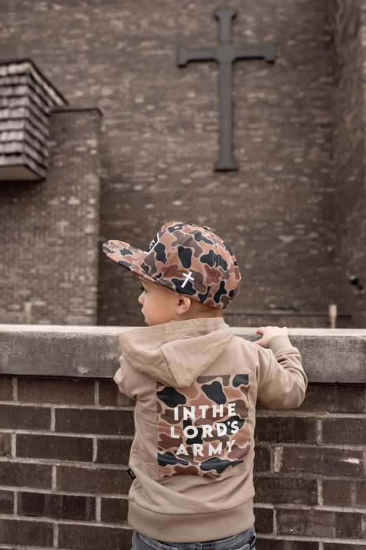 BRVE In the Lords Army Kids Hoodie - Tan