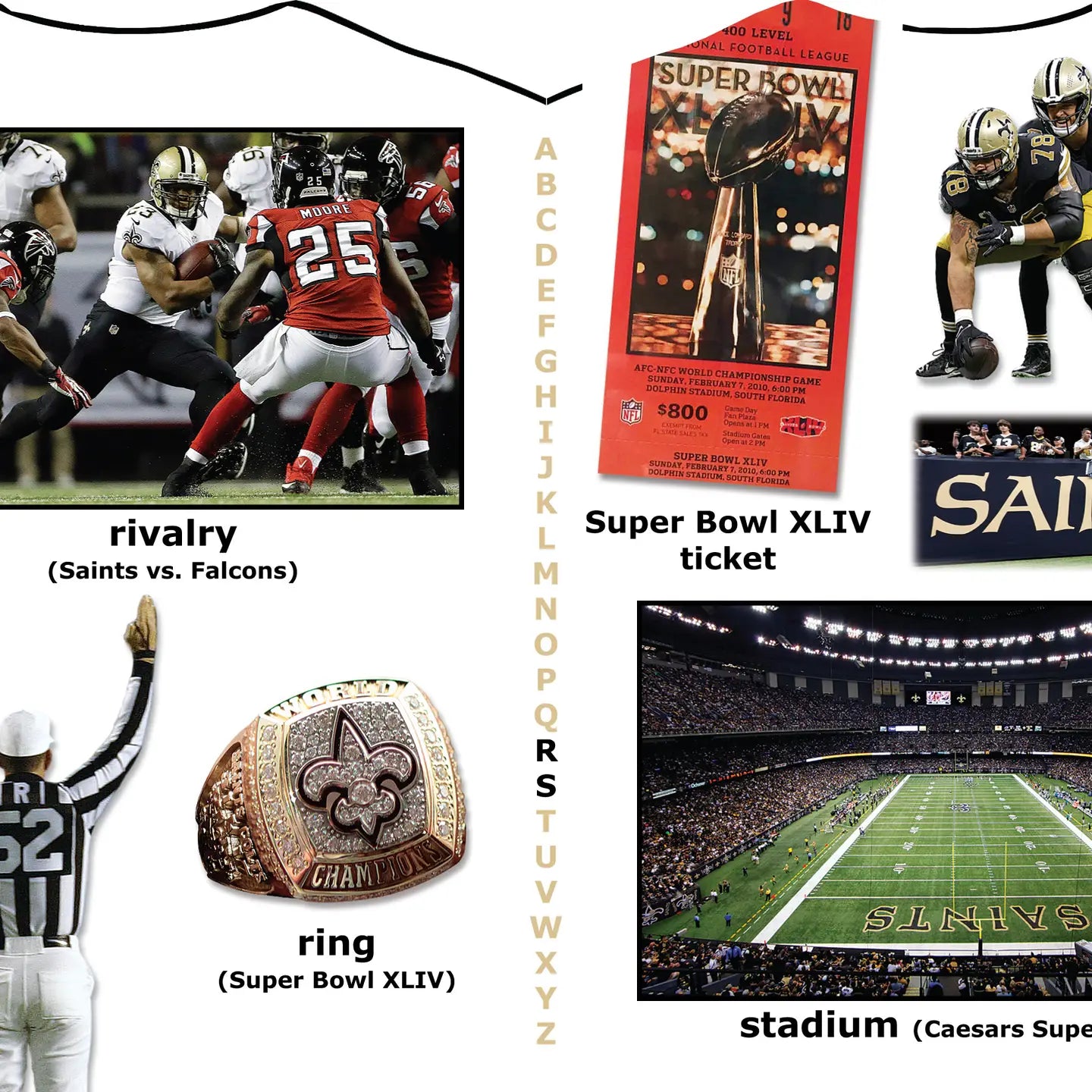 New Orlean Saints ABC - My First Alphabet Book