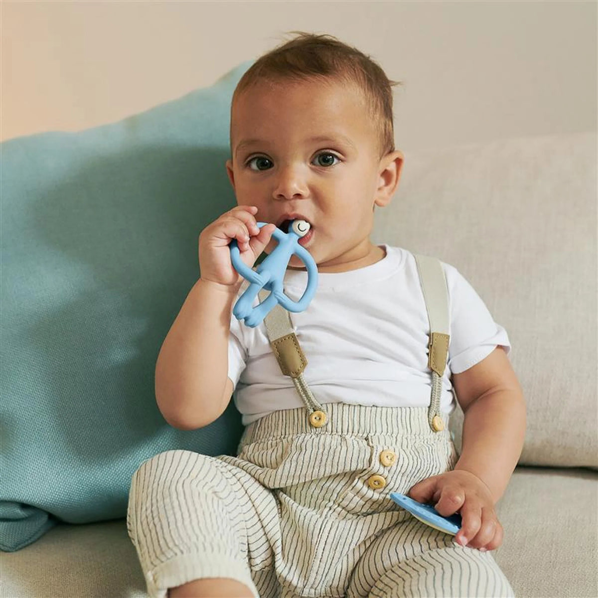 Matchstick Monkey Teething Starter Set -Lt Blue
