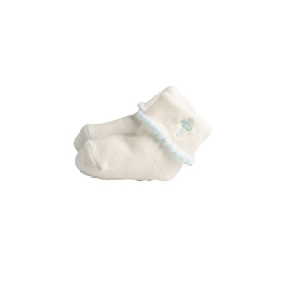 Mud Pie Fold-Over Cross Socks