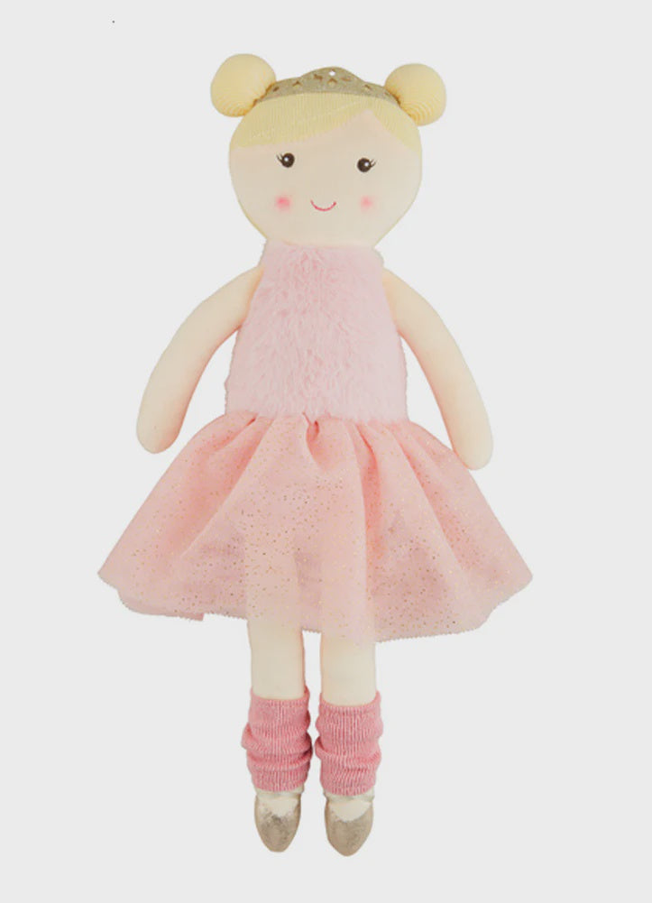 Mud Pie Blonde Ballerina Doll