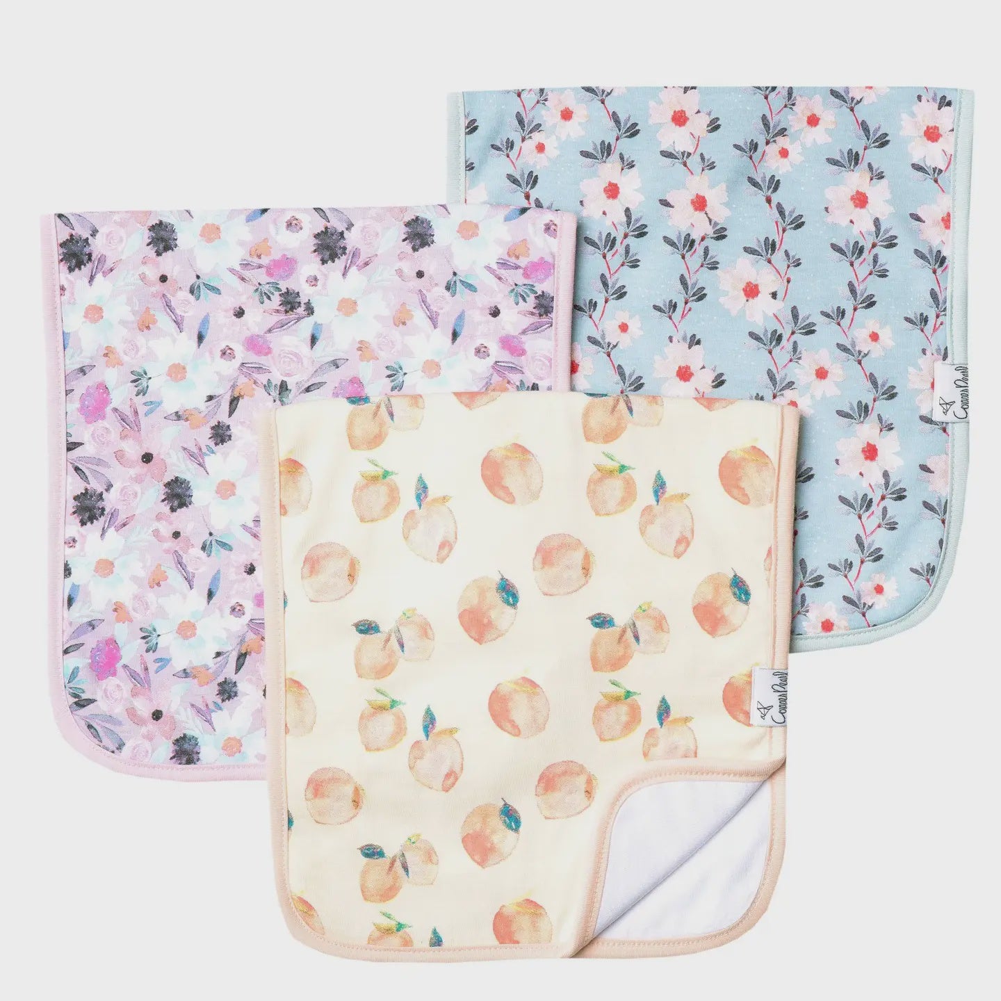 Copper Pearl Premium Burp Cloths - Morgan