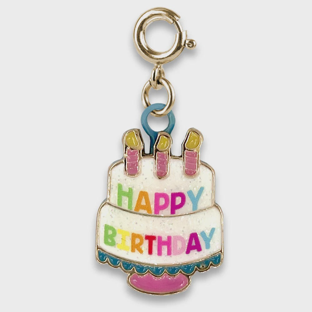 Charm It!  Gold Birthday Cake Charm