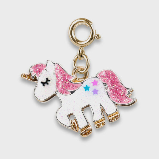 Charm It!  Gold Glitter Unicorn Charm