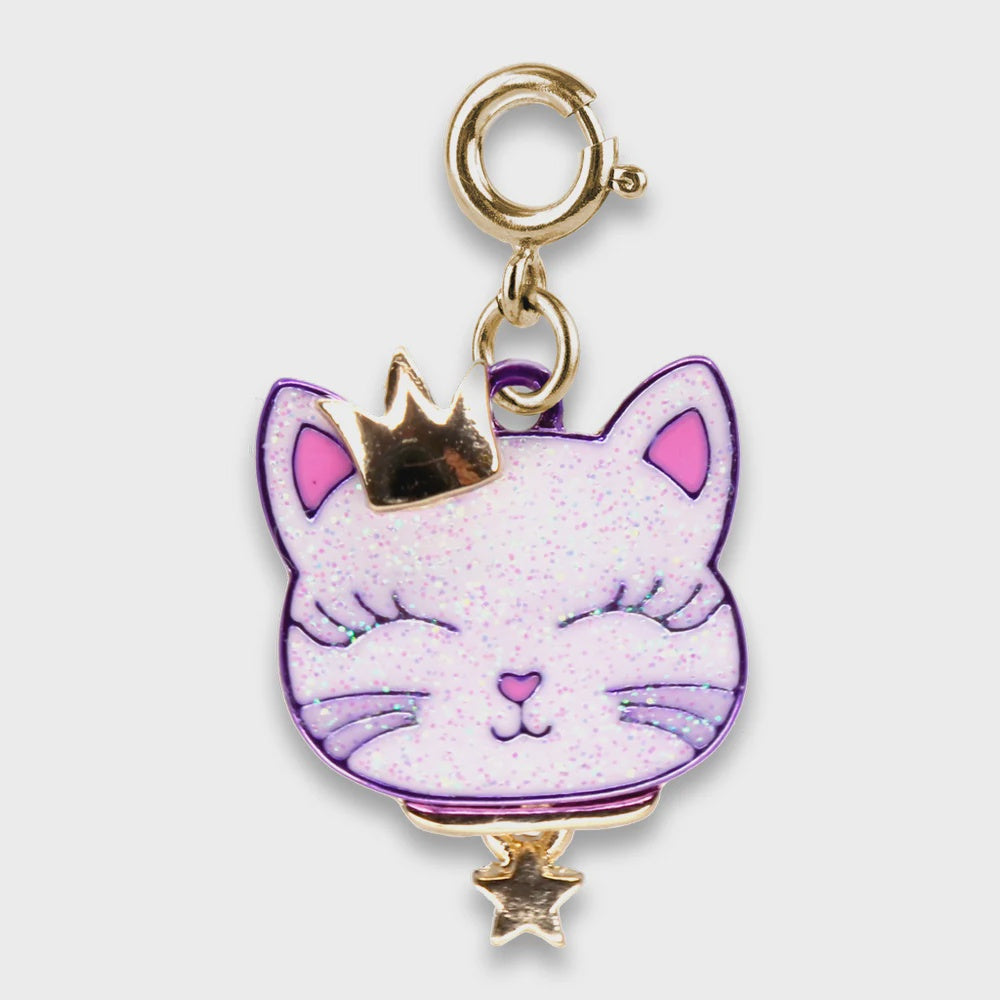 Charm It!  Gold Princess Kitty Charm