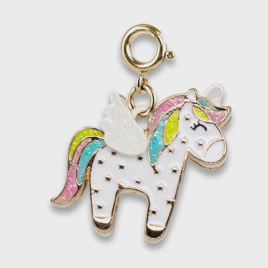 Charm It!  Gold Flying Unicorn Charm
