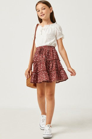 Hayden Girls Ruffle Tier Skirt