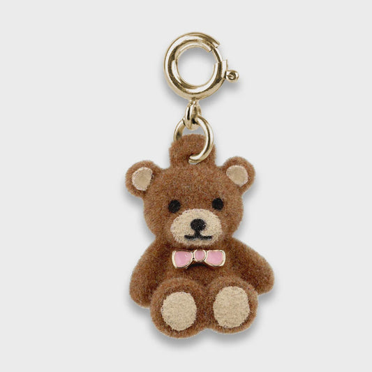 Charm It!  Gold Fuzzy Bear