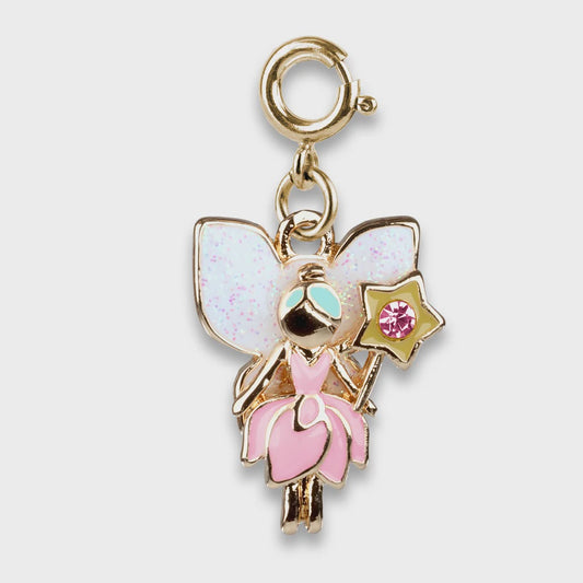 Charm It!  Gold Glitter Fairy Charm