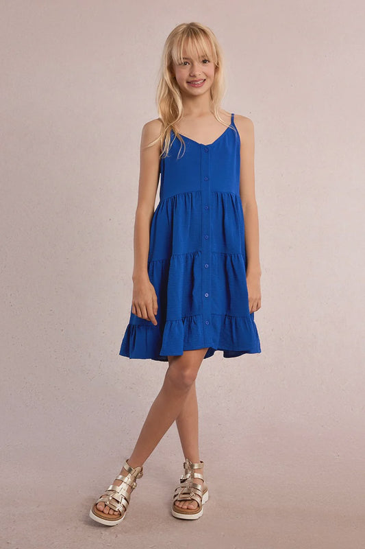 Molly Bracken Cobalt Blue Tiered Sundress