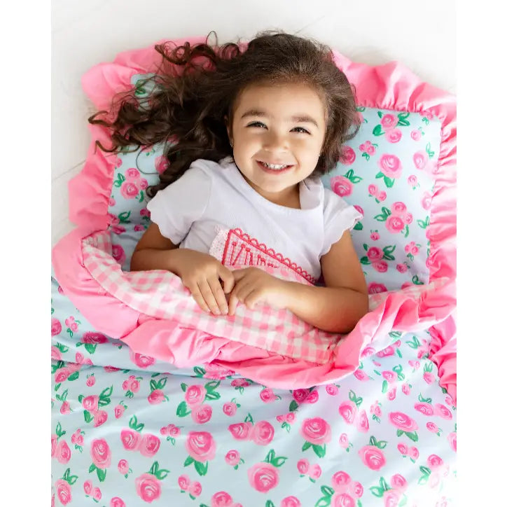 SugarBee Girls Nap Mat - Watercolor Roses