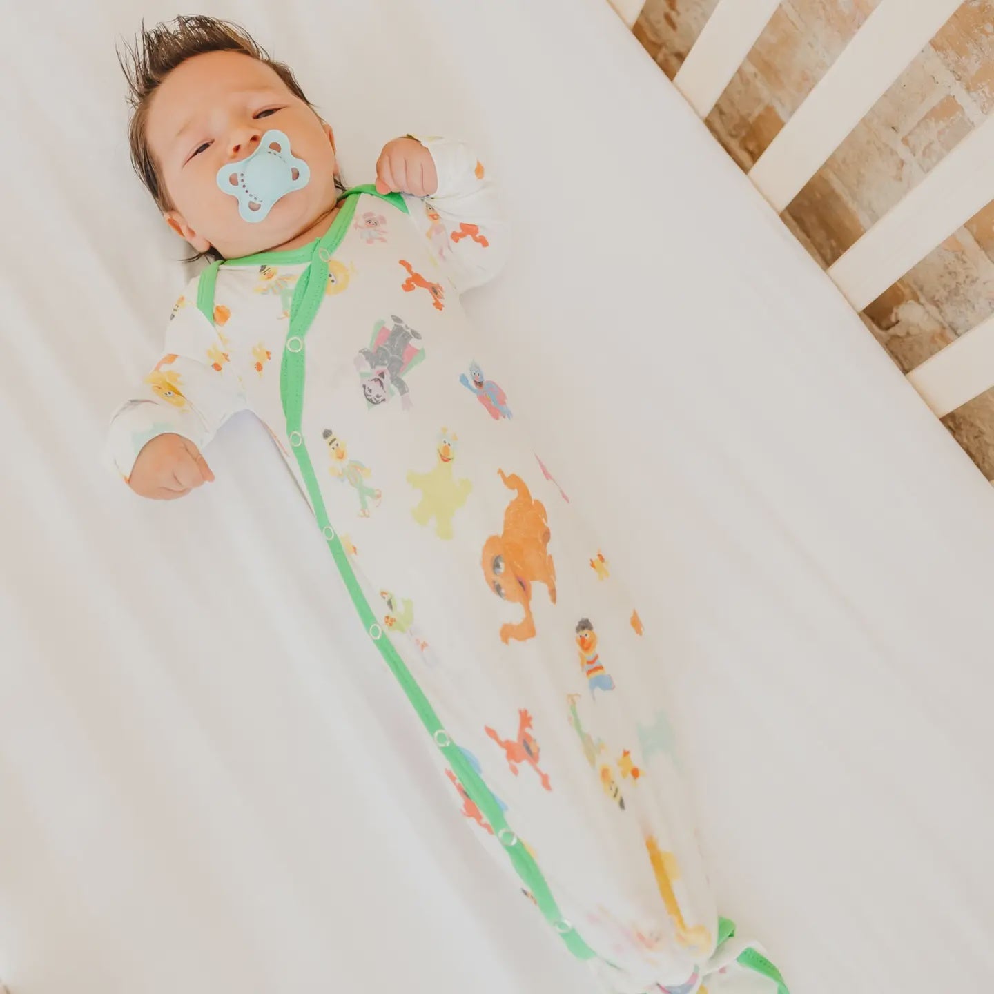 Copper Pearl NB Knotted Gown - Sesame Friends