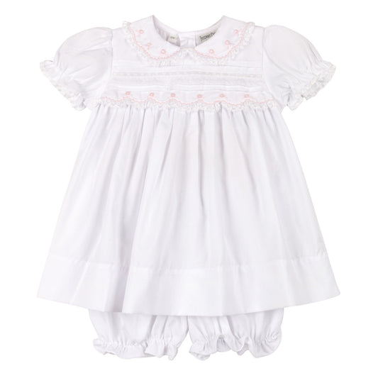 Feltman Brothers Lace Trim Dress - White