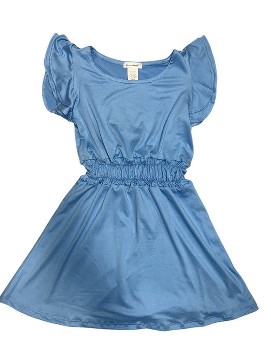 Sally Blue Rouched Waist Dress