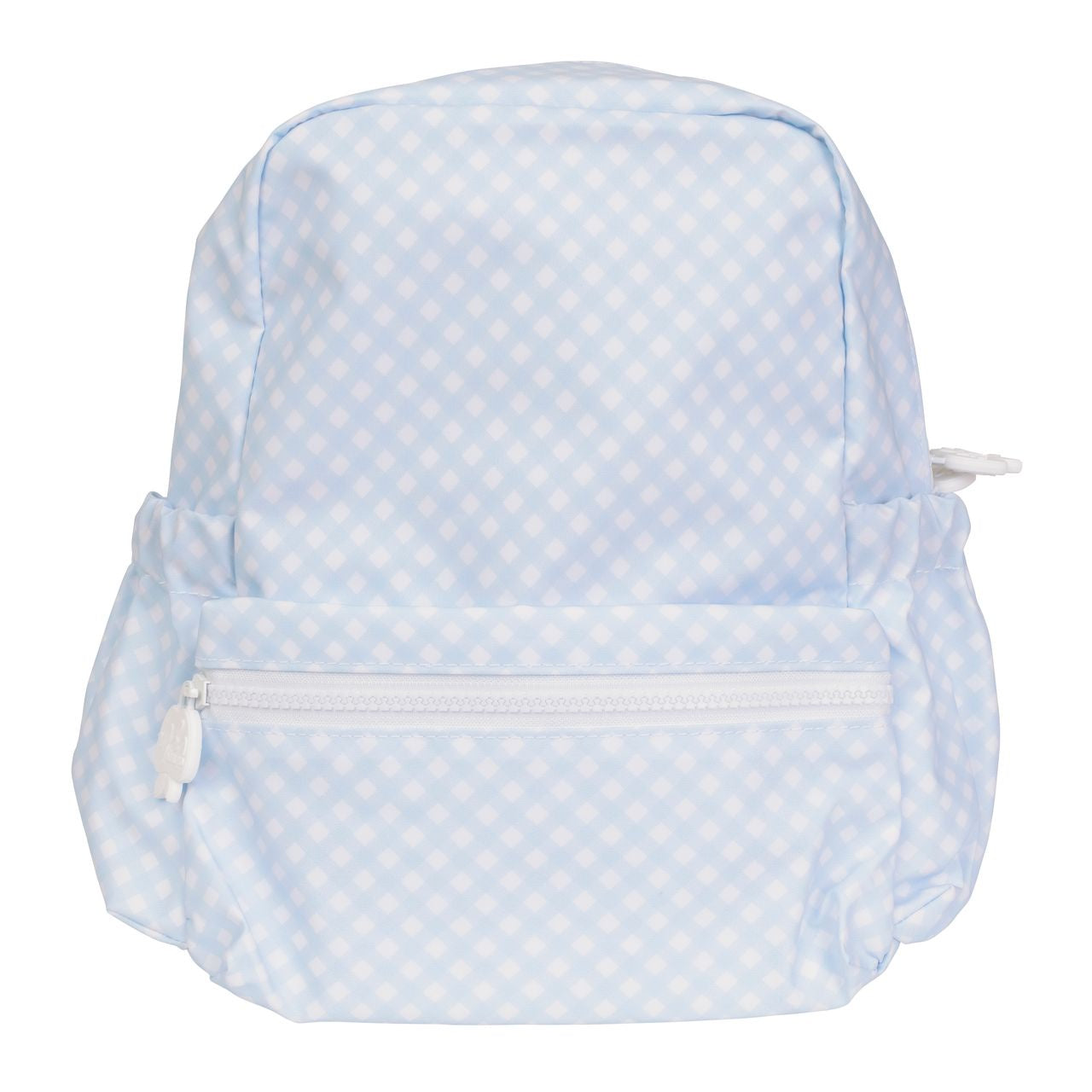 Apple of My Isla Large Backpack - Blue Gingham