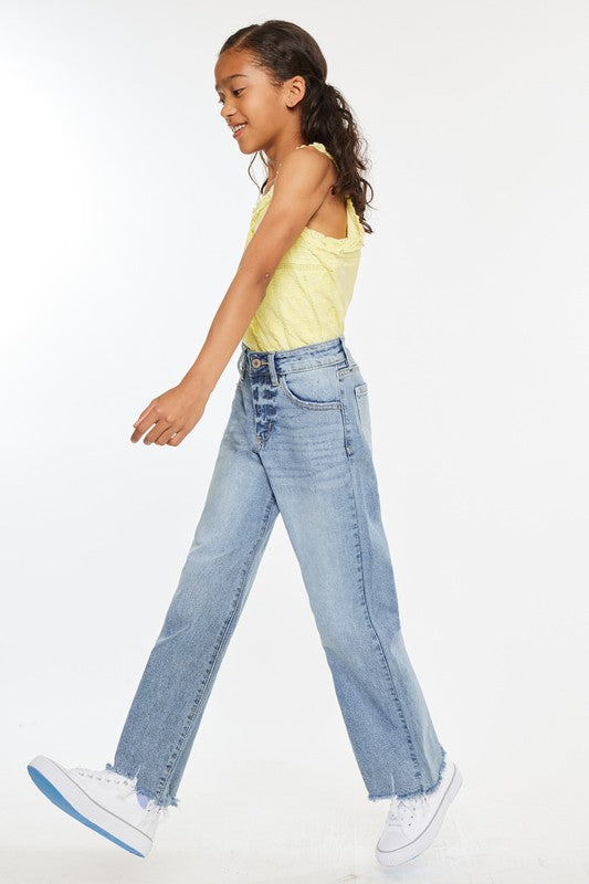 KanCan Youth High Rise Wide Leg Jeans