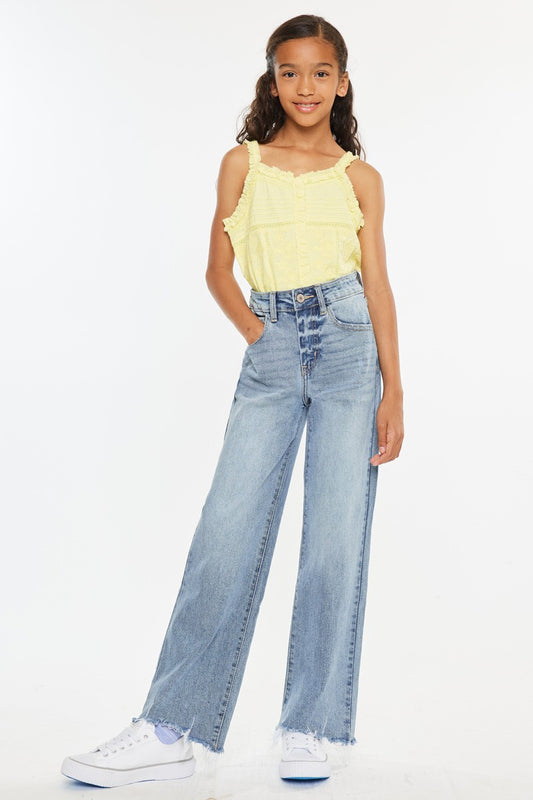 KanCan Youth High Rise Wide Leg Jeans