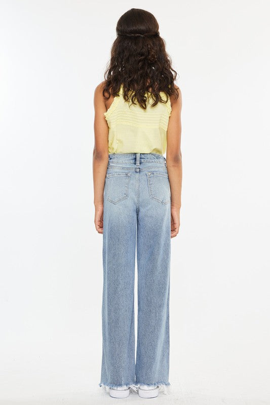 KanCan Youth High Rise Wide Leg Jeans
