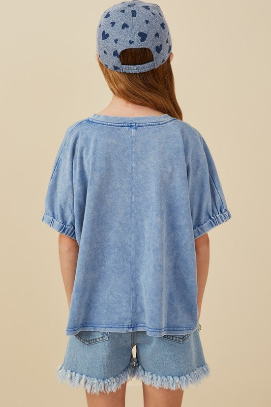 Hayden Girl Short Set Blue