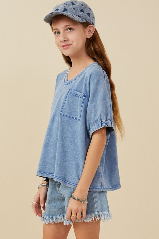Hayden Girl Short Set Blue