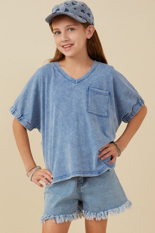Hayden Girl Short Set Blue