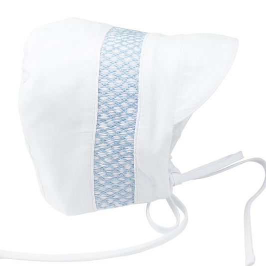 Feltman Brothers Boys Smocked Bonnet - White