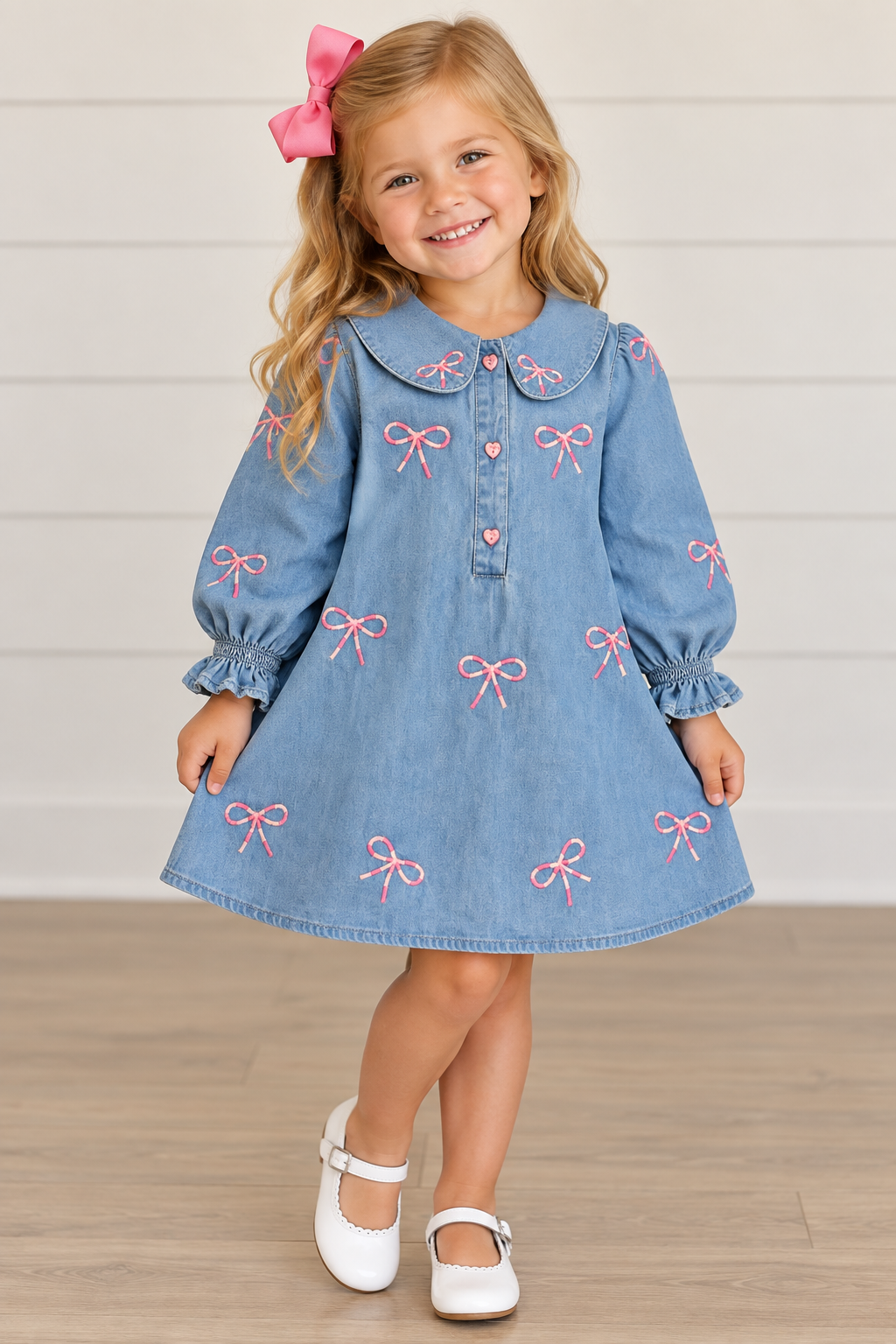 Blu & Blue Raya Dress with Bows