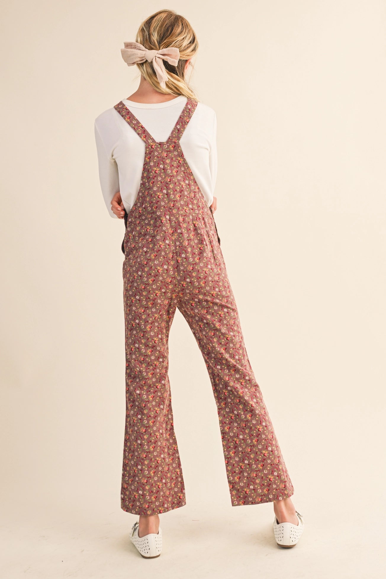 Heart & Arrow Floral Overalls