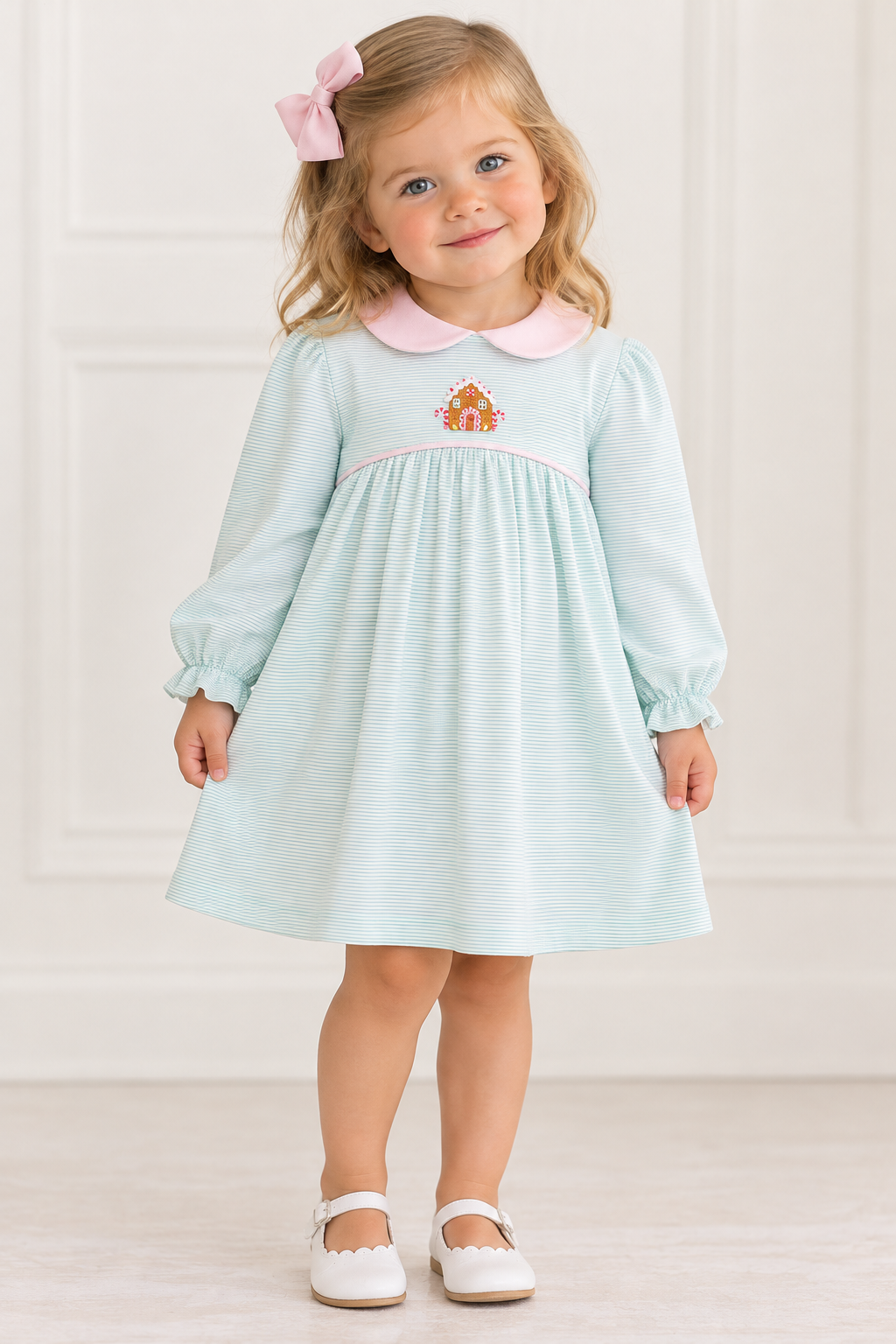 Petit Bebe Gingerbread House Dress