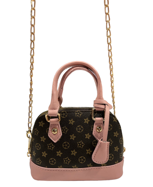 Brown/ Blush Inspired Handbag