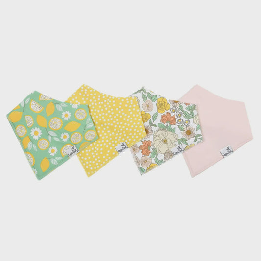 Copper Pearl Lemon Bandana Bibs