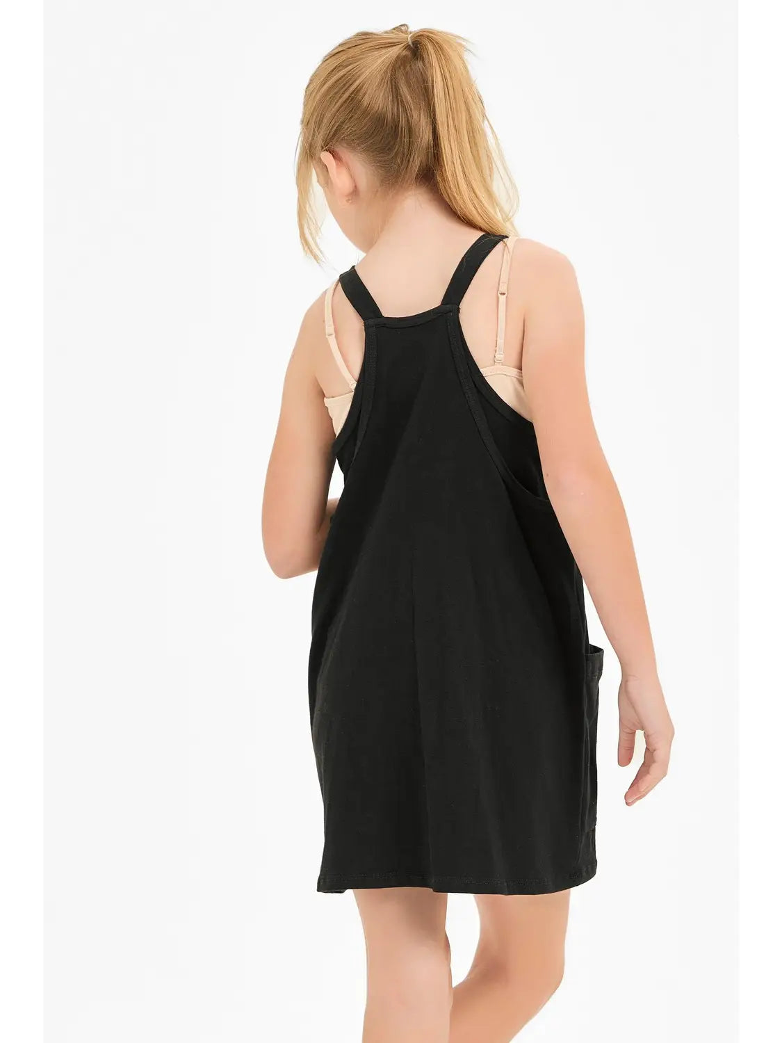 Good Girl Relaxed Tank Dress- Black
