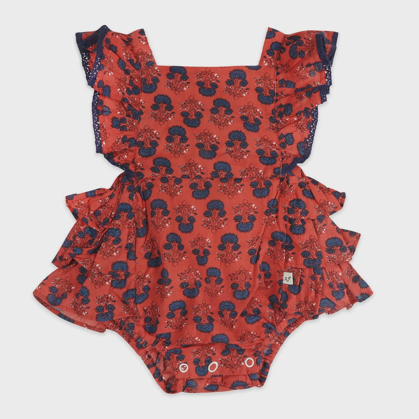 Viverano Isadora Jaipur Floral Baby Romper & Headband