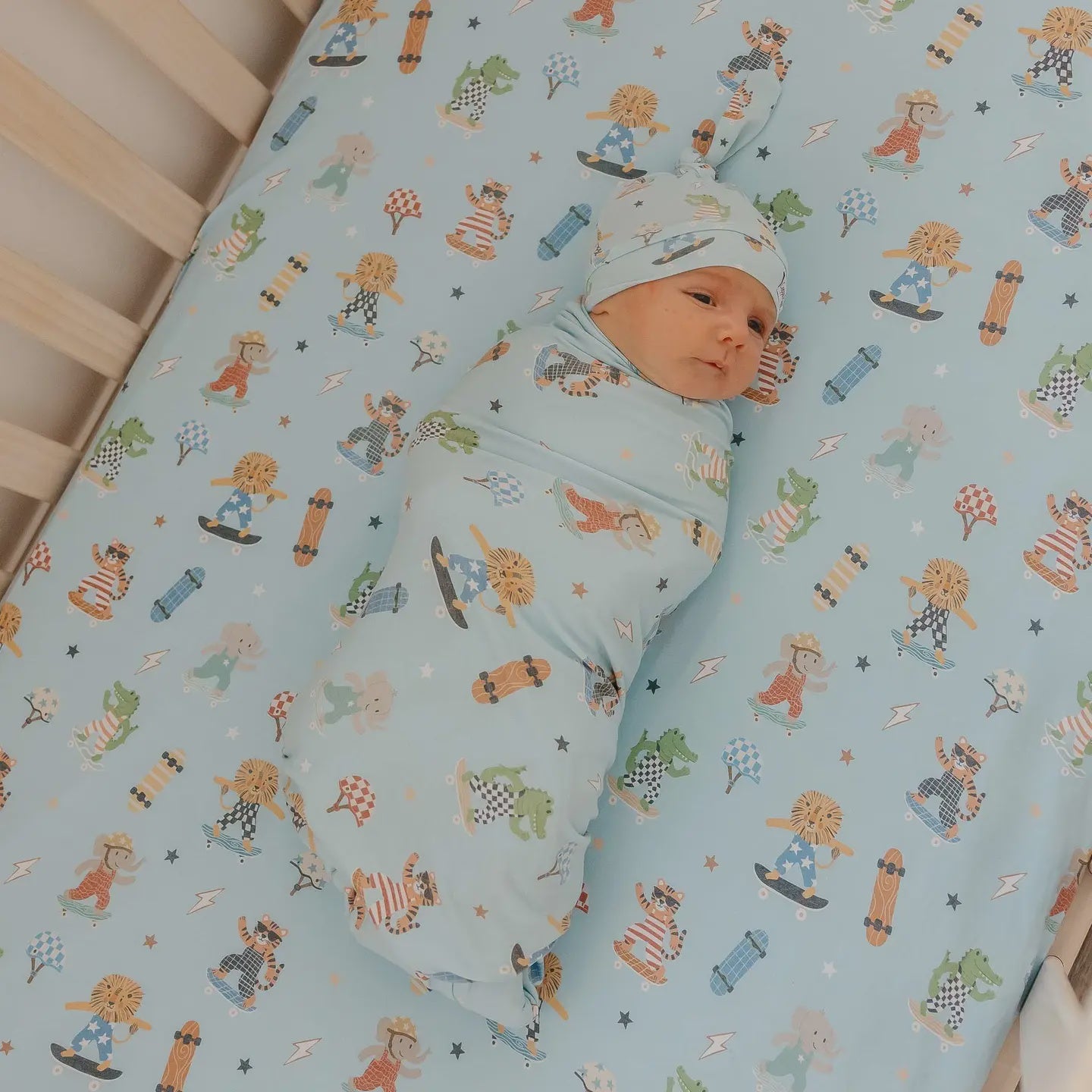 Copper Pearl Knit Swaddle Blanket - Tanner