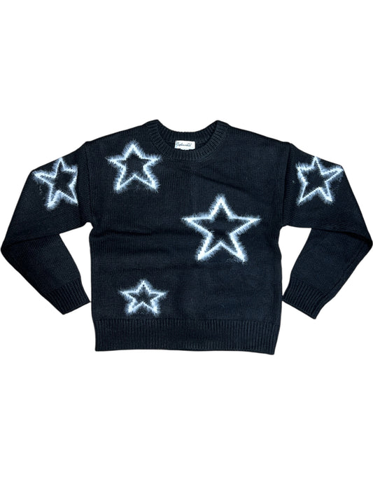 Fuzzy Star Sweater