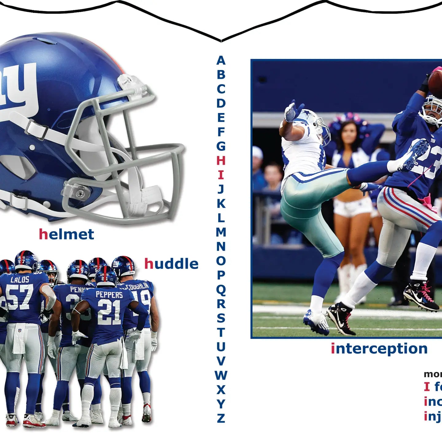 New York Giants ABC - My First Alphabet Book