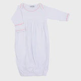 Magnolia Baby Baby Joy Crochet Trim Gown - Pink
