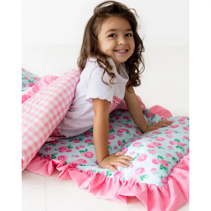 SugarBee Girls Nap Mat - Watercolor Roses